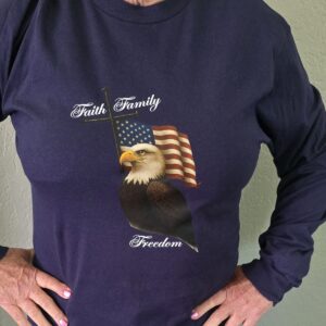 Faith, Fam & Freedom - Dk Bl LS